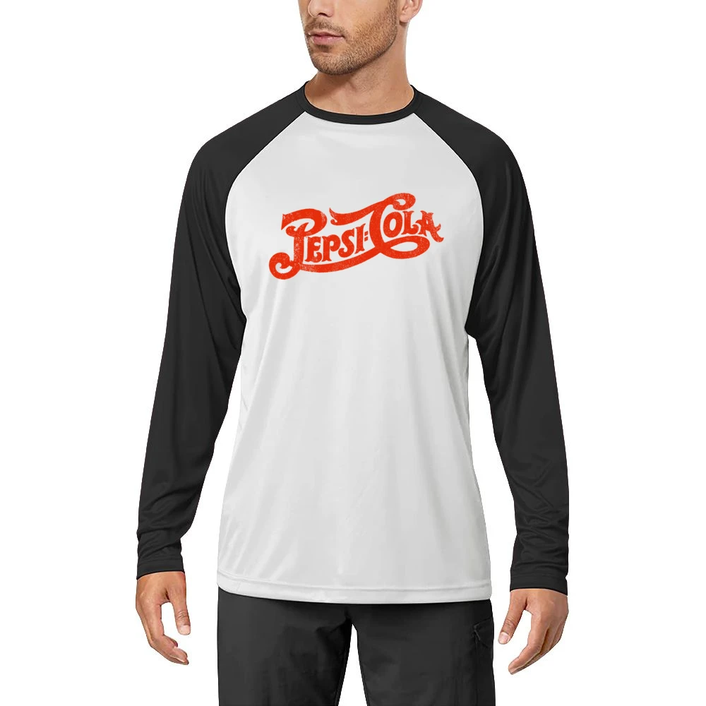 Pepsi Cola Fun Cool Vintage Style Distressed Retro Graphic Tee Shirt Men Long Sleeve T-Shirt