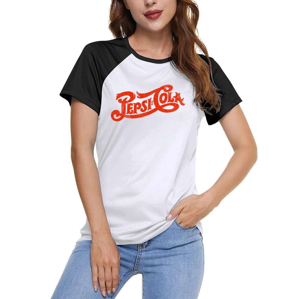 Pepsi Cola Fun Cool Vintage Style Distressed Retro Graphic Tee Shirt Women Ladies Short Sleeve T-Shirt