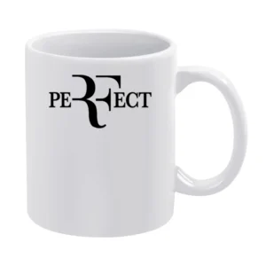 Perfect Roger Federer Popular Wimbledon US Open Tennis Champion Fun Gr White Mug