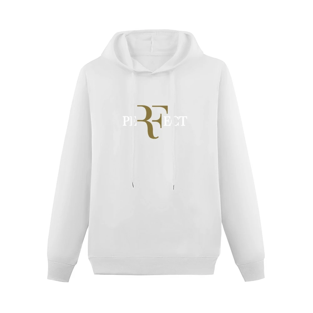 Perfect Roger Federer White And Gold Wimbledon US Open Swiss Tennis Ch Men Hoodie Without Pocket