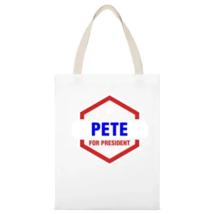 Pete For President 2016 The League TV Show White Canvas Tote Shopping Bag
