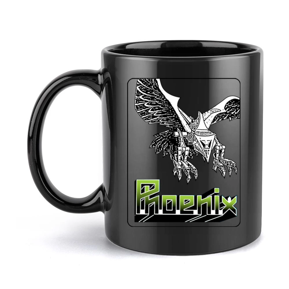 Phoenix Video Game Retro 80s Black Mug