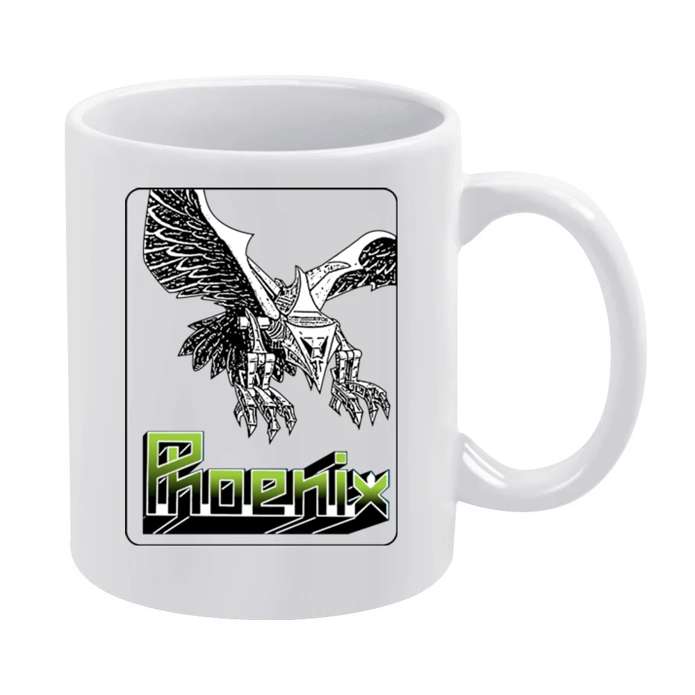 Phoenix Video Game Retro 80s White Mug