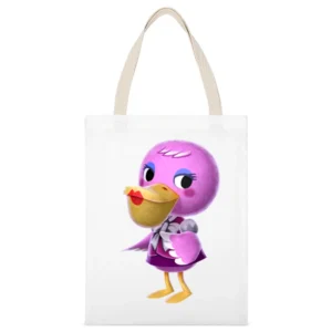 Phyllis From Animal Crossing Nintendo Character Video Game White Canvas Tote Shopping Bag