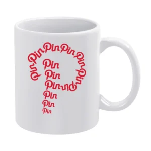 Pin Pin Pin Fun Pinning Pinterest P Love Popular Social Media Graphic White Mug