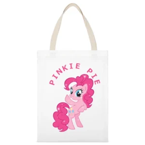 Pinkie Pie My Little Pony White Canvas Tote Shopping Bag