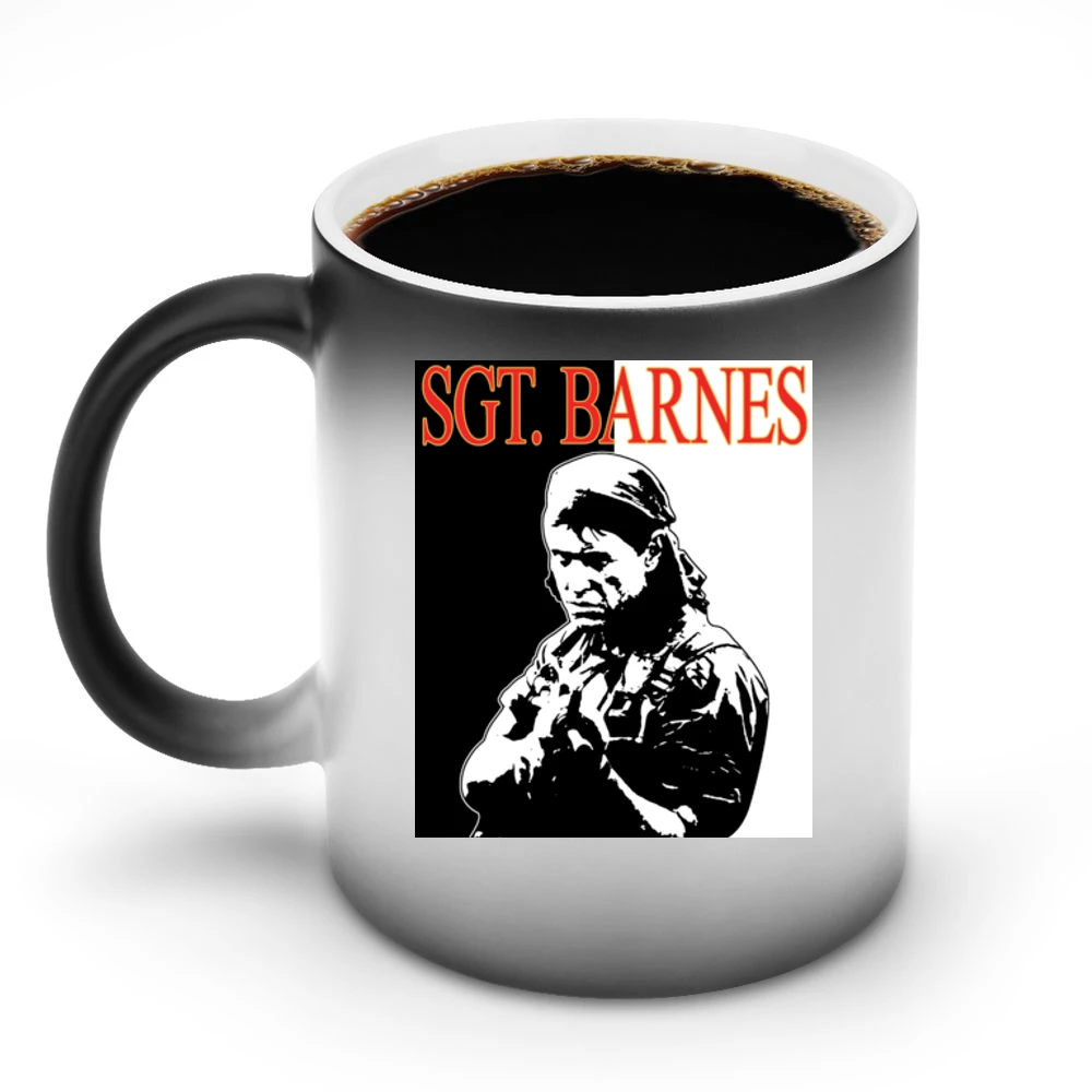 Platoon Barnes War Movie Discoloration Mug