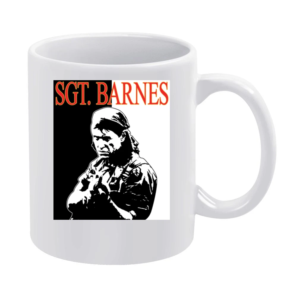 Platoon Barnes War Movie White Mug