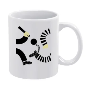 Police and robber White Mug