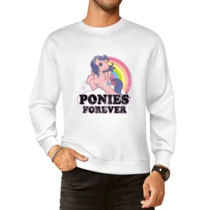 Ponies Forever Vintage Style Fun Pony Tee Shirt European Size Pullover Sweater