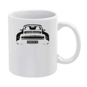 Porsche 911 Carrera S Back Bumper Popular Car Enthusiast Club Graphic White Mug