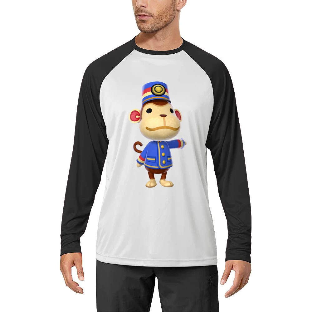 Porter From Animal Crossing Nintendo Character Video Game Men Long Sleeve T-Shirt