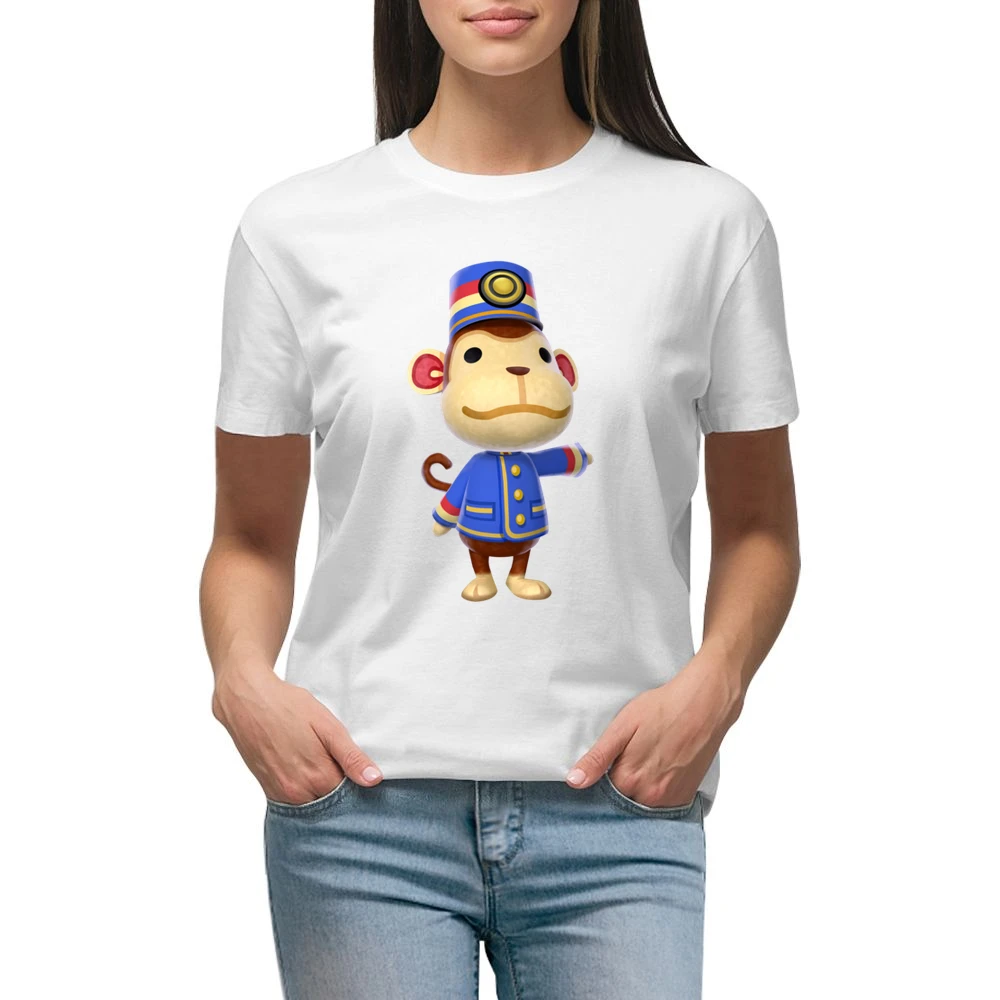 Porter From Animal Crossing Nintendo Character Video Game Premium Women Ladies T-shirt