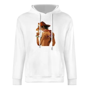 Portgas D ace One piece the fire fist whitebeard crew pirates European Size Men Hoodie