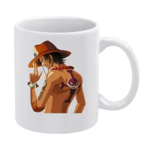 Portgas D ace One piece the fire fist whitebeard crew pirates White Mug