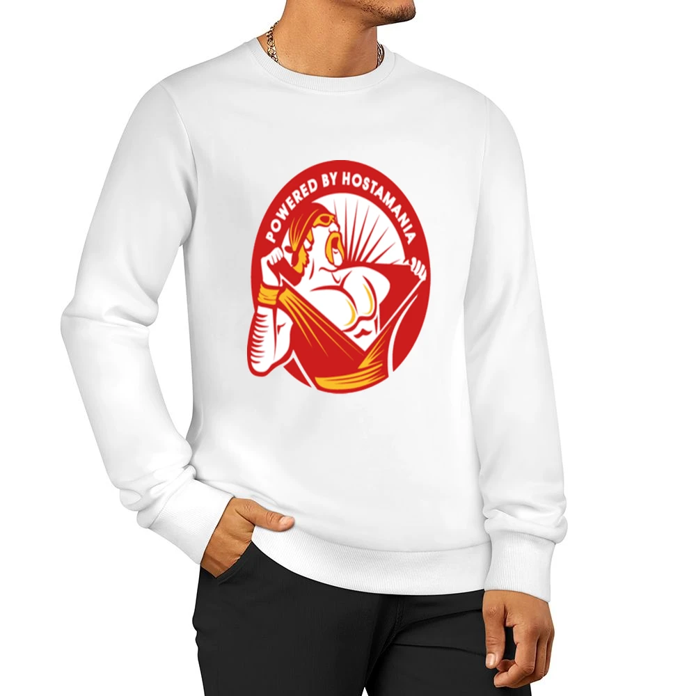 Powered By Hulkamania Tshirt Men Pullover Sweatshirt