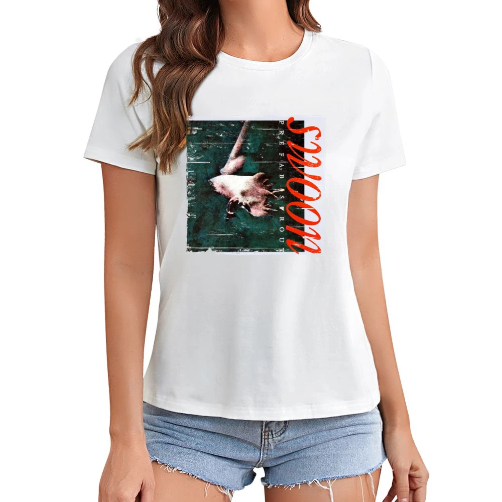 Prefab Sprout Swoon Album Cover Distressed Image Asian Size Women Ladies T-shirt