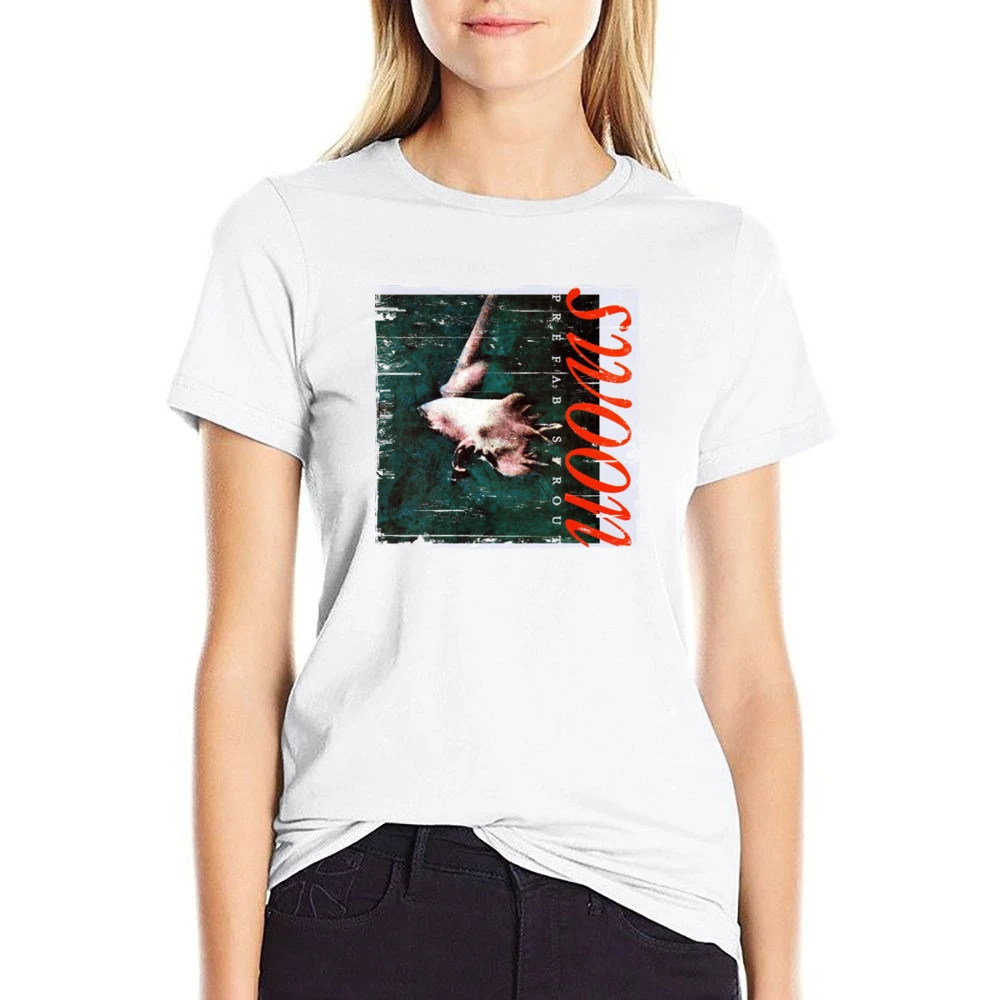 Prefab Sprout Swoon Album Cover Distressed Image US Size Women Ladies T-shirt