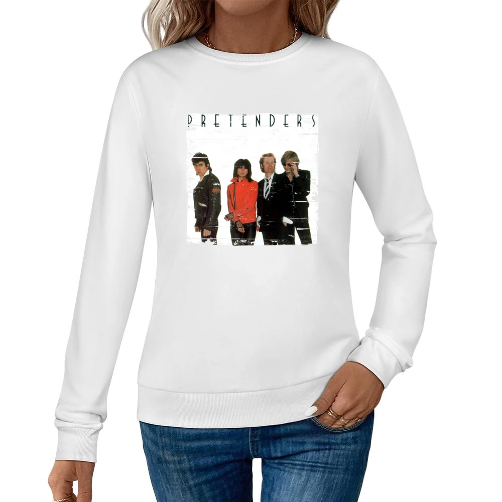 Pretenders Pretenders Album Cover Distressed Image Women Pullover Sweatshirt