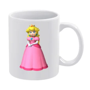 Princess Peach Tshirt White Mug