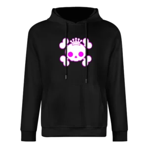 Princess pirate jolly roger cross bones with crown European Size Men Hoodie
