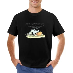 Promise Winnie The Pooh A Milne Fun Cartoon Graphic Tee Shirt Asian Size Men T-Shirt