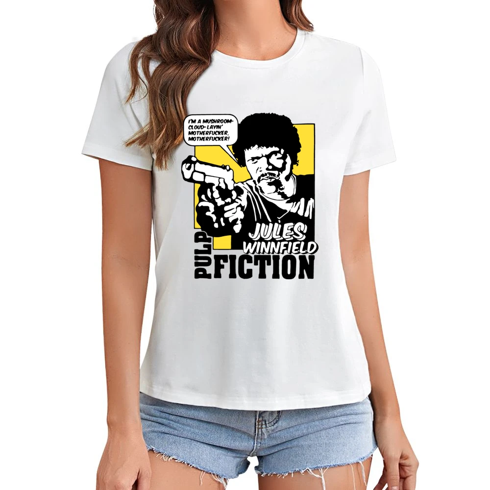 Pulp Fiction Eziekiel Quote Asian Size Women Ladies T-shirt