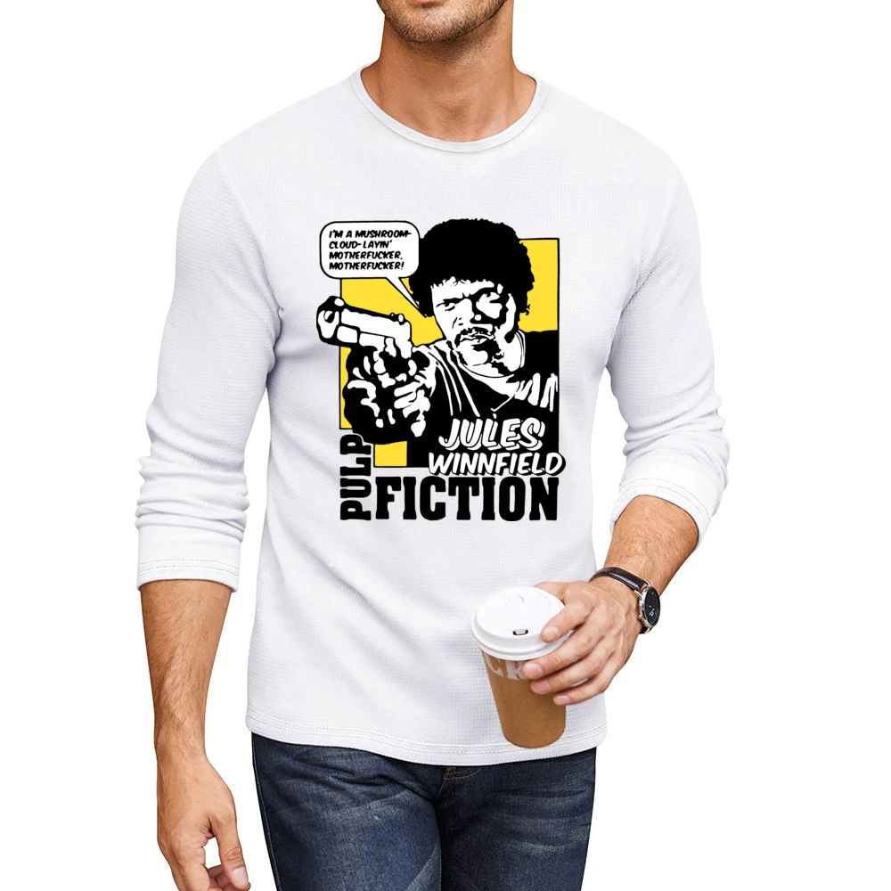 Pulp Fiction Eziekiel Quote Men CrewNeck Long Sleeve T-Shirt