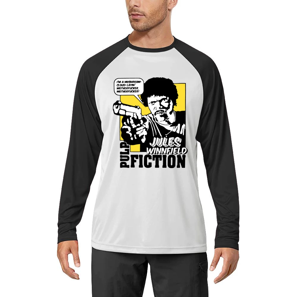 Pulp Fiction Eziekiel Quote Men Long Sleeve T-Shirt