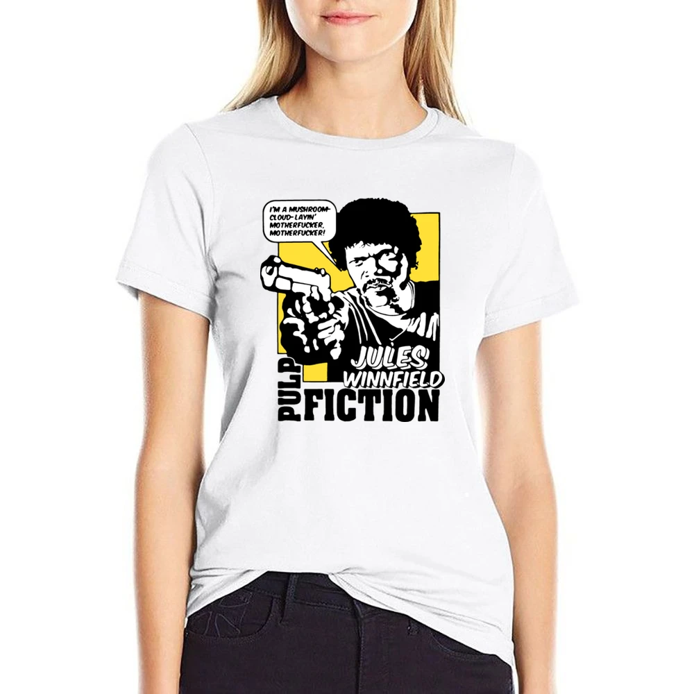 Pulp Fiction Eziekiel Quote US Size Women Ladies T-shirt