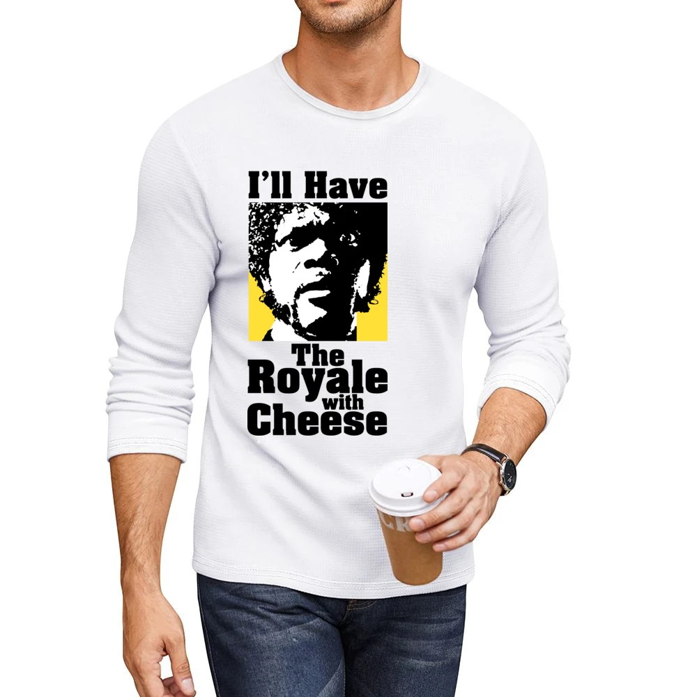 Pulp Fiction Royale Burger Men CrewNeck Long Sleeve T-Shirt