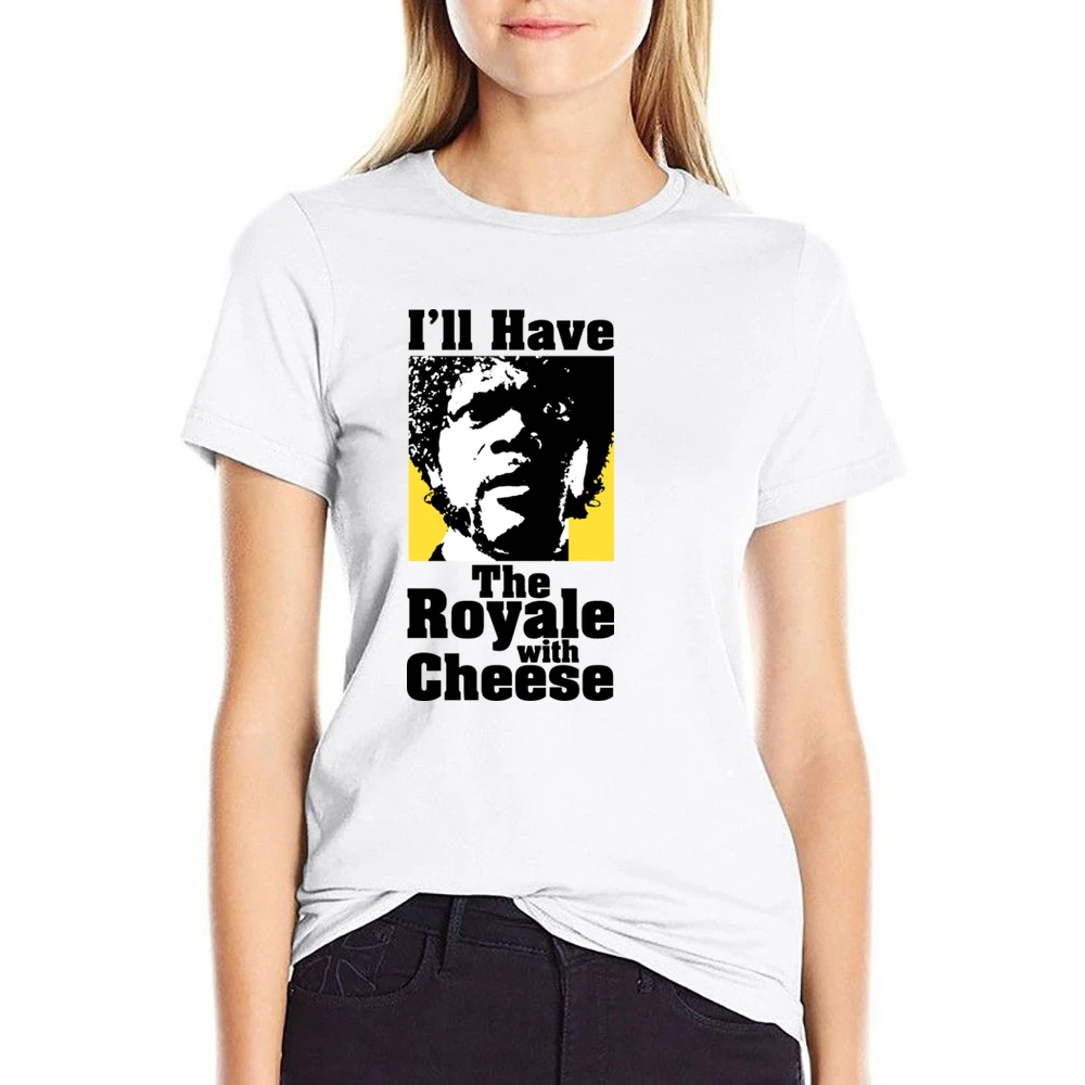 Pulp Fiction Royale Burger US Size Women Ladies T-shirt