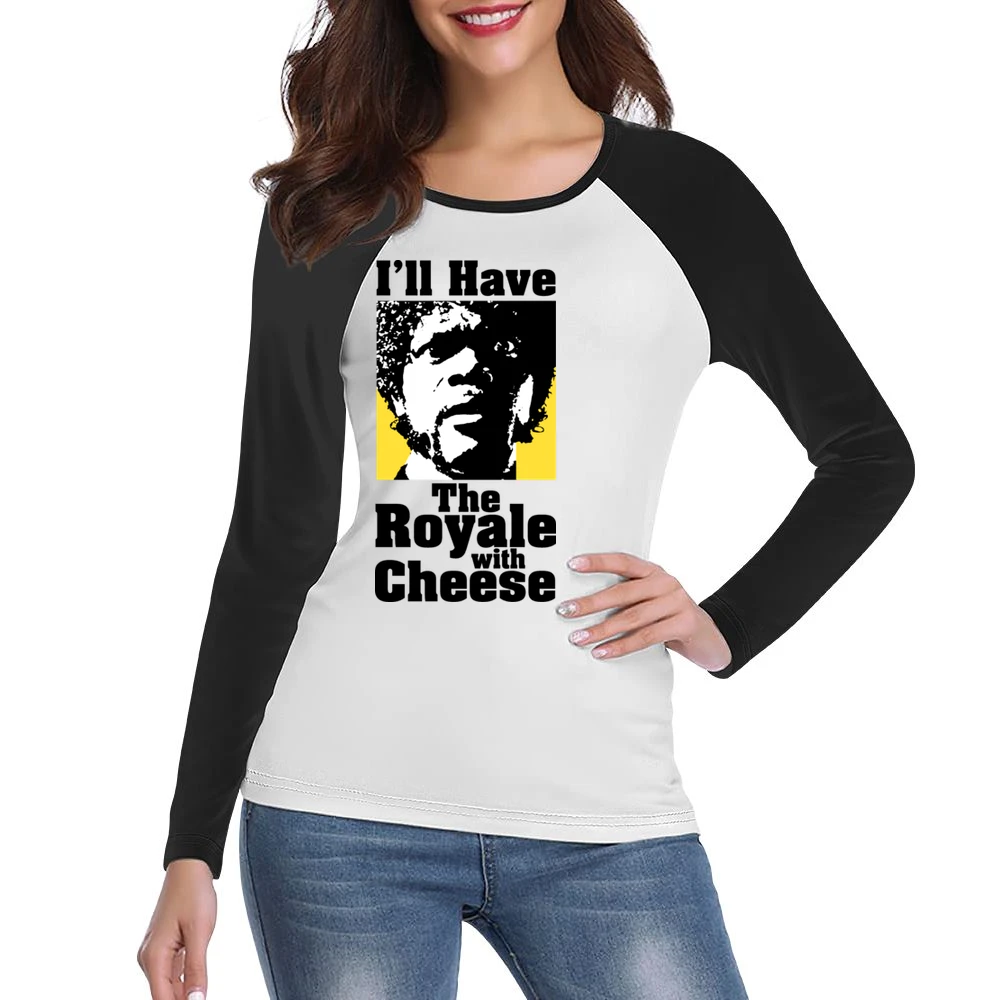 Pulp Fiction Royale Burger Women Ladies Long Sleeve T-Shirt