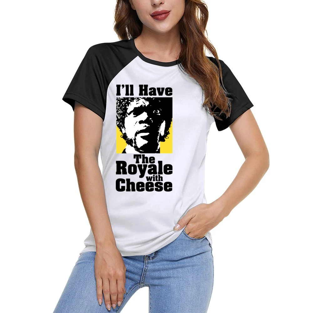 Pulp Fiction Royale Burger Women Ladies Short Sleeve T-Shirt
