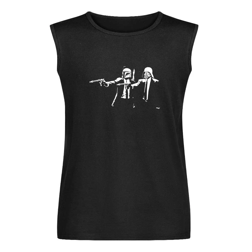 Pulp Fiction with Boba Fett and Darth Vader parody Men Sleeveless T-Shirt