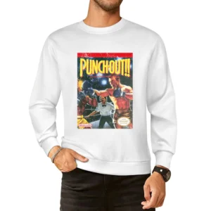 Punch Out Nes Nintendo Old School Retro Boxing Video Game Fan Distress European Size Pullover Sweater