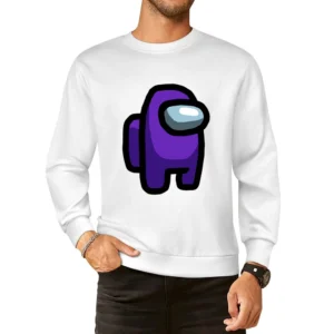 Purple Suspect Fun Video Game Fan European Size Pullover Sweater
