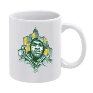 Rakim Vintage Vinyl Best Hip Hop Mc White Mug