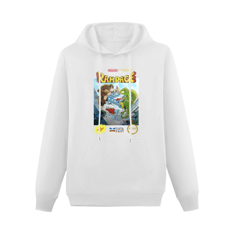 Rampage Nes Nintendo Old School Retro Video Game Fan Distressed T Shir Men Hoodie With Pocket