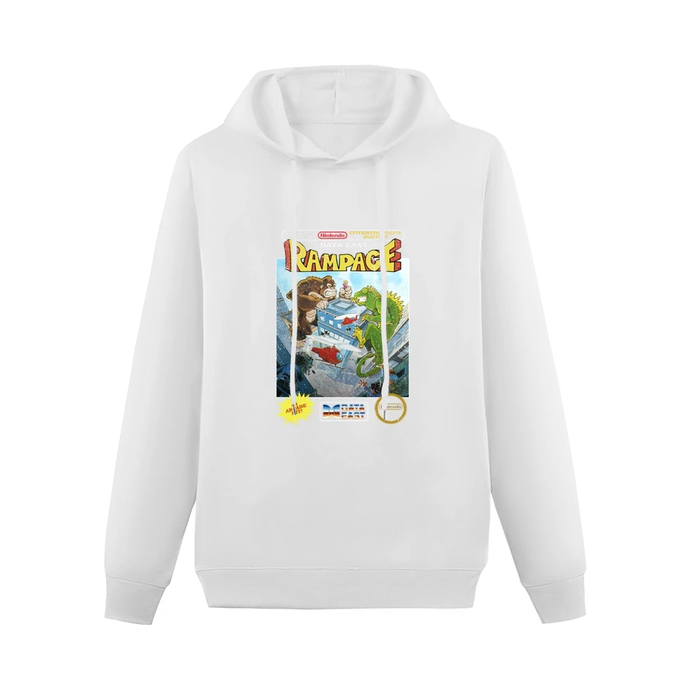 Rampage Nes Nintendo Old School Retro Video Game Fan Distressed T Shir Men Hoodie Without Pocket