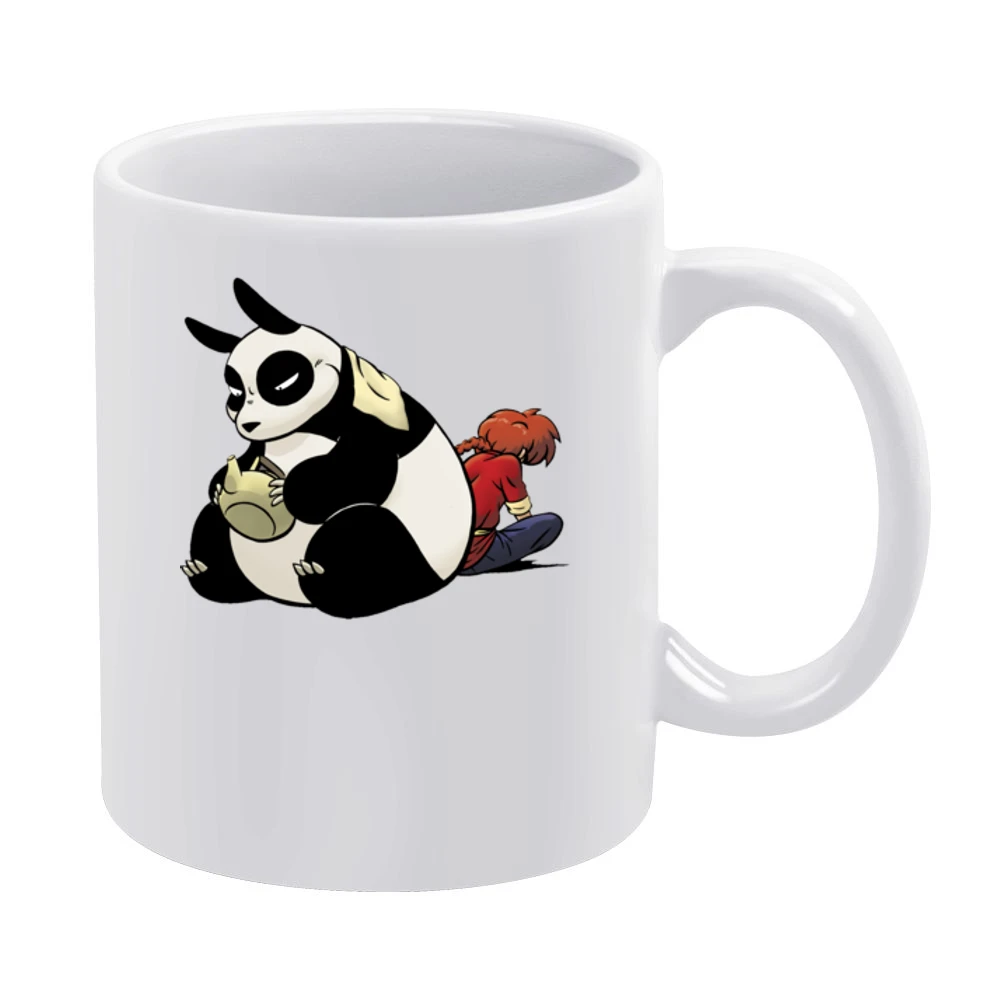 Ranma 1 2 Genma saotome Panda White Mug