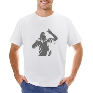 Rapper singing with microphone Asian Size Men T-Shirt