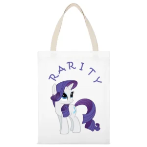 Rarity My Little Pony White Canvas Tote Shopping Bag