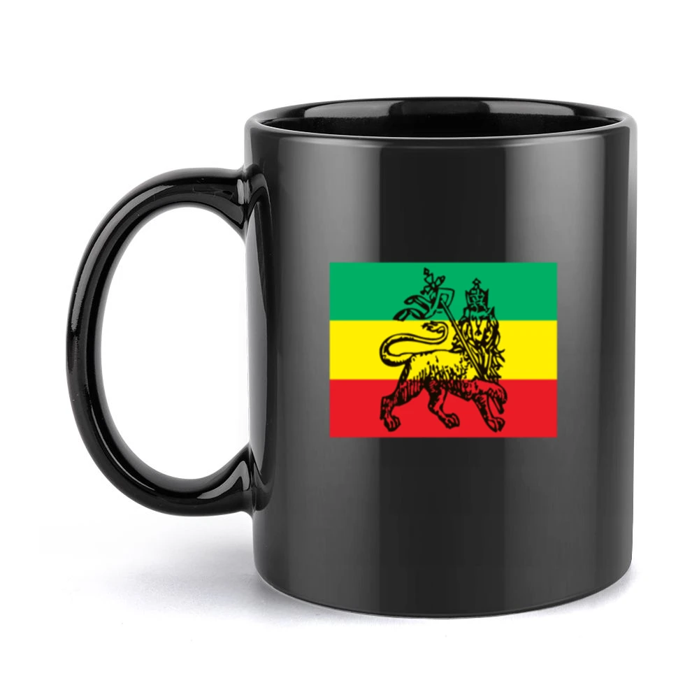 Rastafari Tshirt Black Mug