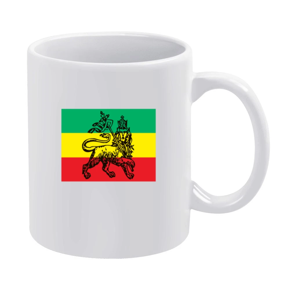 Rastafari Tshirt White Mug