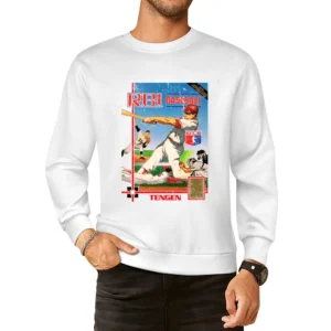 Rbi Baseball Nes Nintendo Old School Retro Video Game Fan Distressed T European Size Pullover Sweater