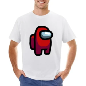 Red Suspect Fun Video Game Fan Asian Size Men T-Shirt
