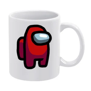 Red Suspect Fun Video Game Fan White Mug
