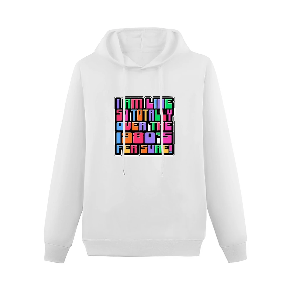Retro Cool 80s Men Hoodie Without Pocket