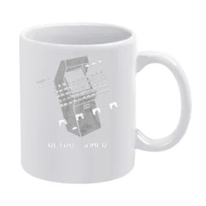 Retro Gamer Video Game 80s White Mug
